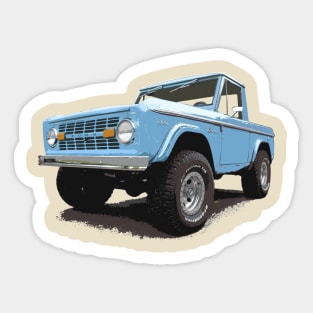 front/back - Ford Bronco - color stylized Sticker